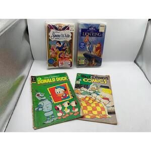 Disney Vintage Comics/NIB Sealed VHS set